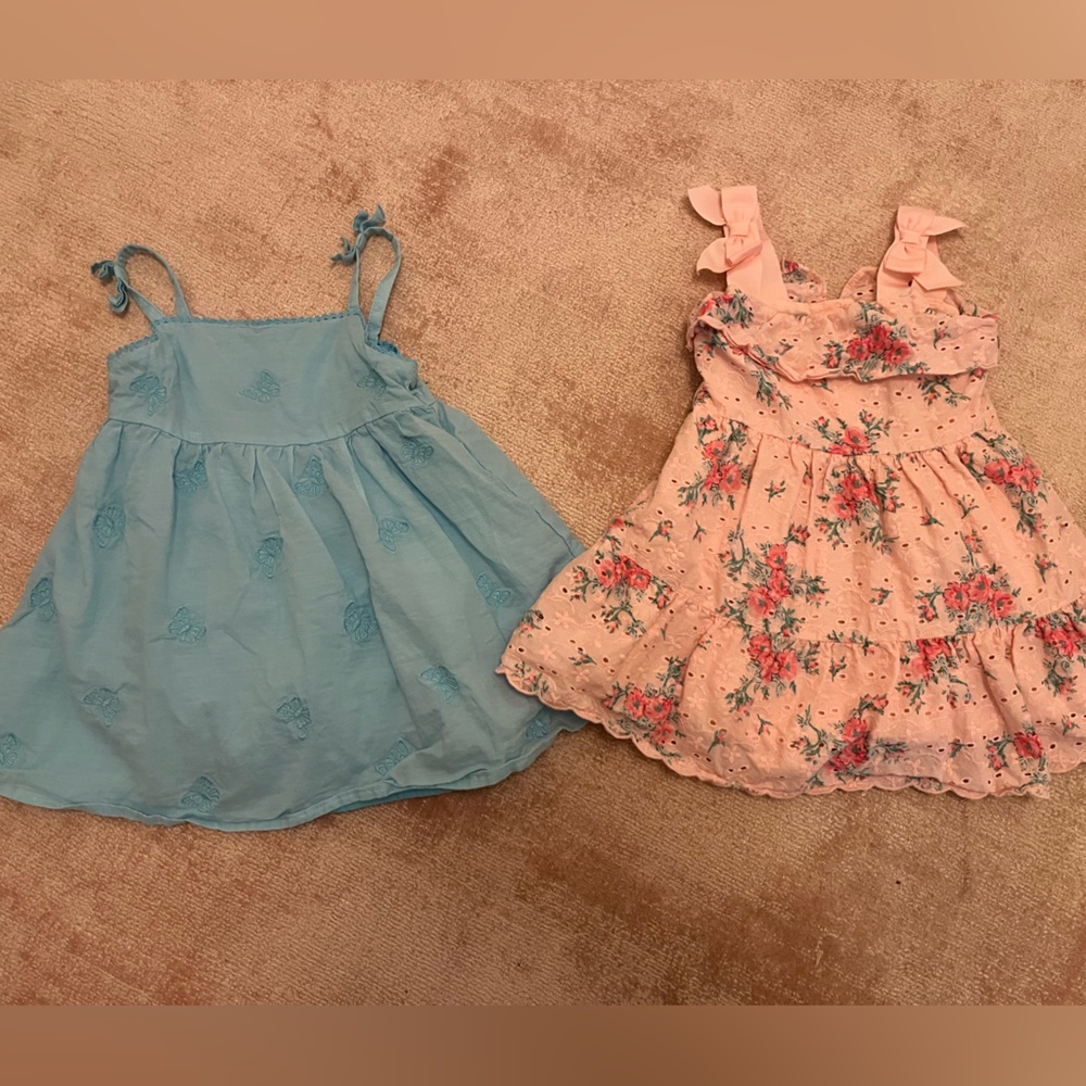 NWOT Janie and Jack Dresses Set of 2, 6-12 months